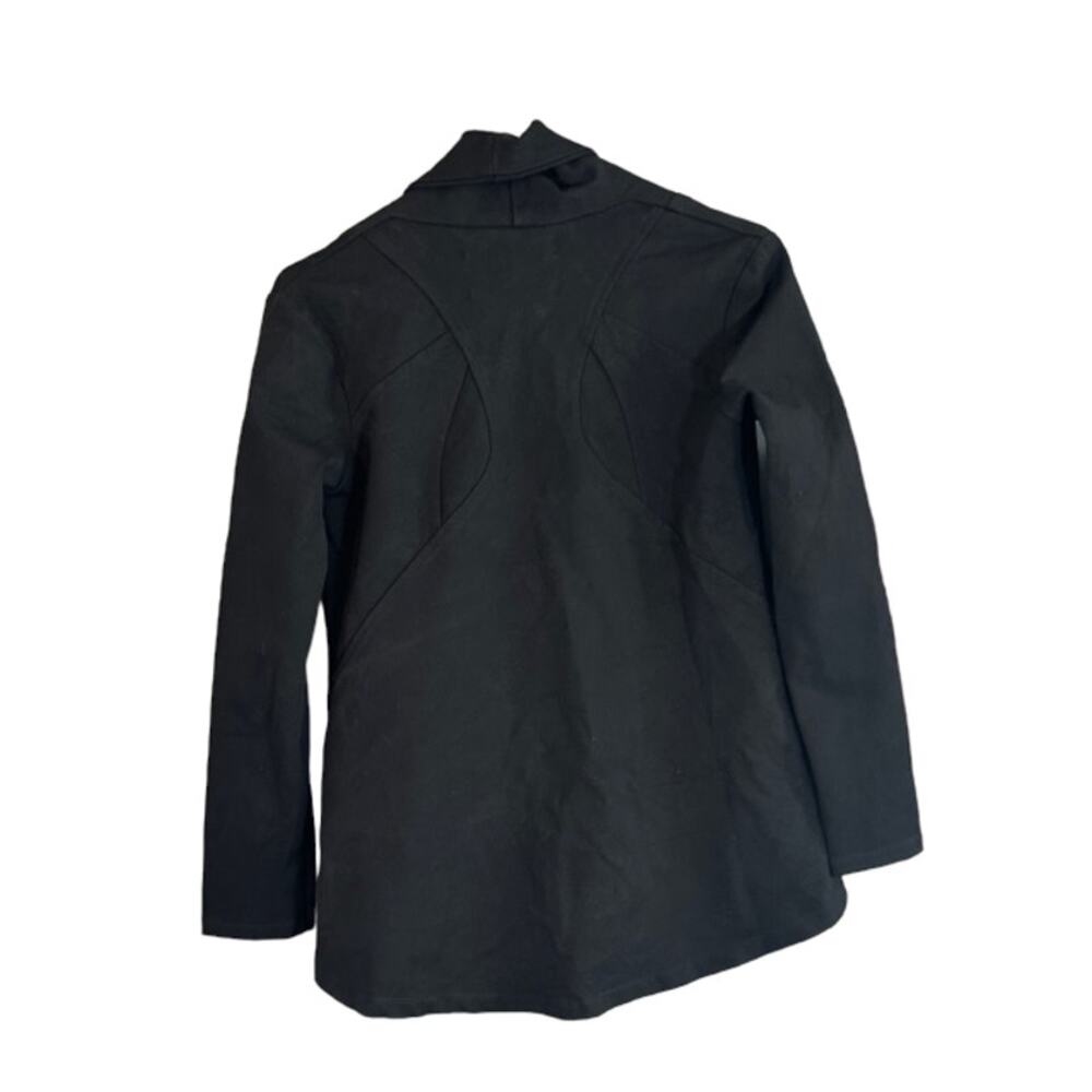 Olivaceous Black Asymmetrical Zipper Basic Jacket… - image 3